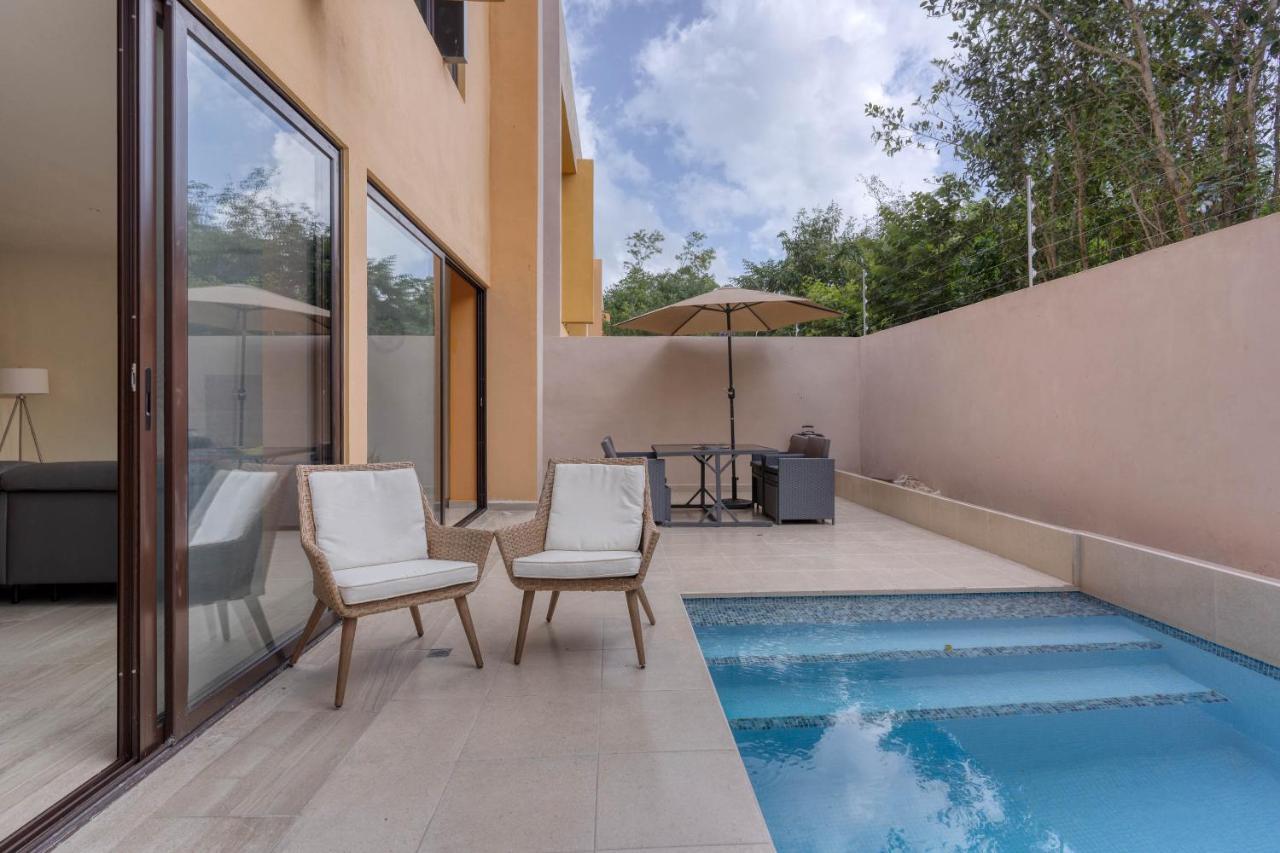 Brand New 3Br 3Ba House With Private Pool By Simply Comfort Playa del Carmen Kültér fotó